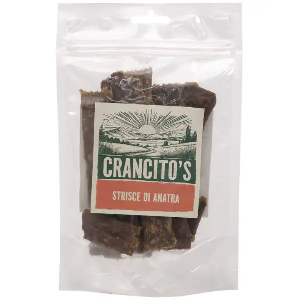 Crancito's snack naturale Dog Adult Strisce  Anatra - 80 gr bauzaarit.myshopify.com