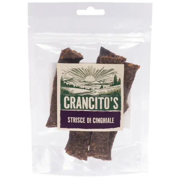 Crancito's snack naturale Dog Adult Strisce  Cinghiale - 80 gr bauzaarit.myshopify.com
