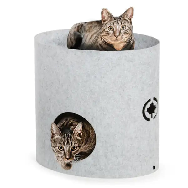 Cuccia a 2 piani con tiragraffi per gatti integrato Torre Owen CanadianCat  Grigio bauzaarit.myshopify.com