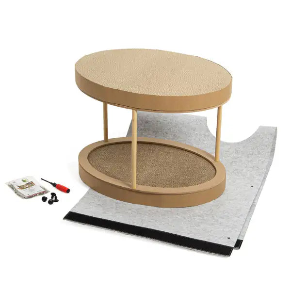 Cuccia a 2 piani con tiragraffi per gatti integrato Torre Owen CanadianCat   bauzaarit.myshopify.com