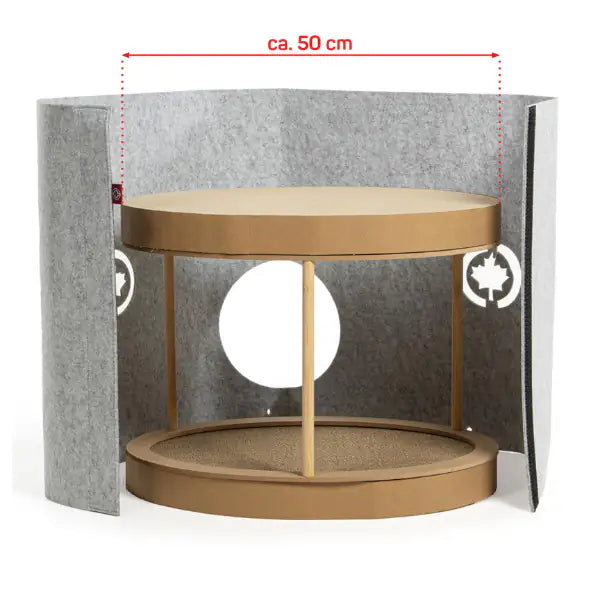 Cuccia a 2 piani con tiragraffi per gatti integrato Torre Owen CanadianCat   bauzaarit.myshopify.com