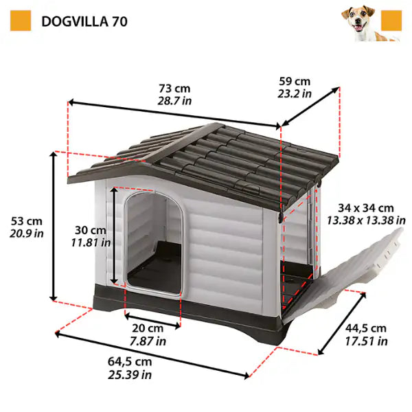 Cuccia da esterni Dogvilla Ferplast   bauzaarit.myshopify.com