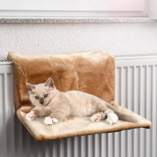 Cuccia da termosifone dritta in peluche per gatti CanadianCat   bauzaarit.myshopify.com