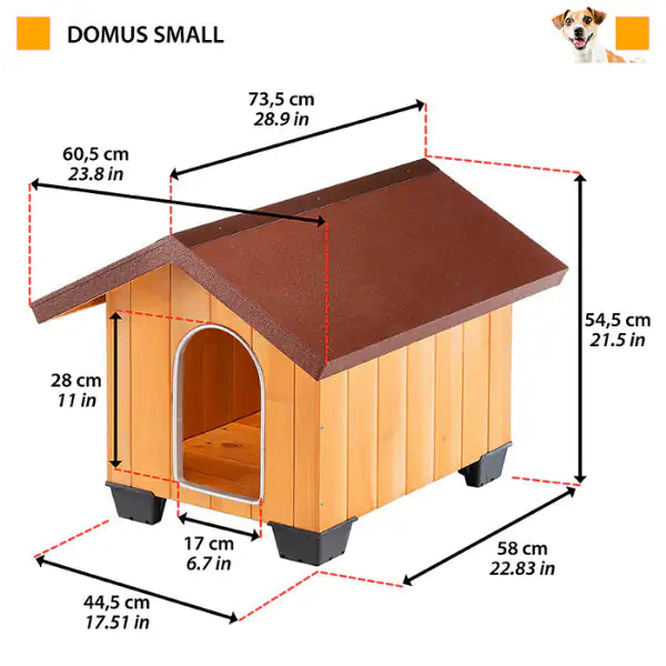 Cuccia per cani da esterno in legno Domus Ferplast   bauzaarit.myshopify.com