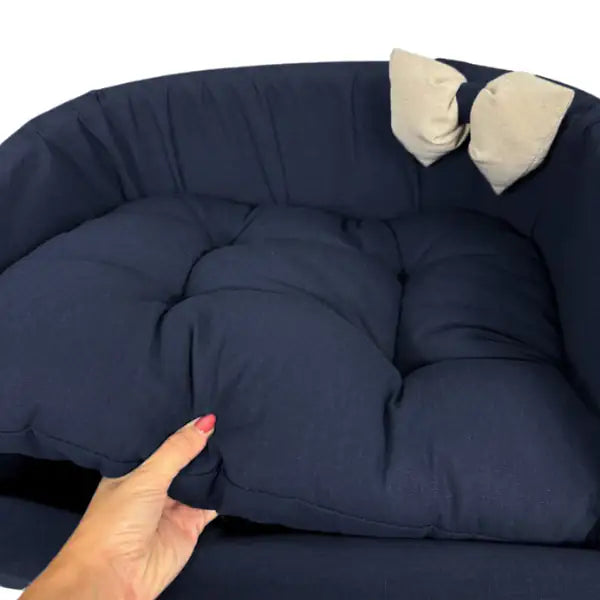 Cuccia per cani da interno Solid Blu Fabotex   bauzaarit.myshopify.com