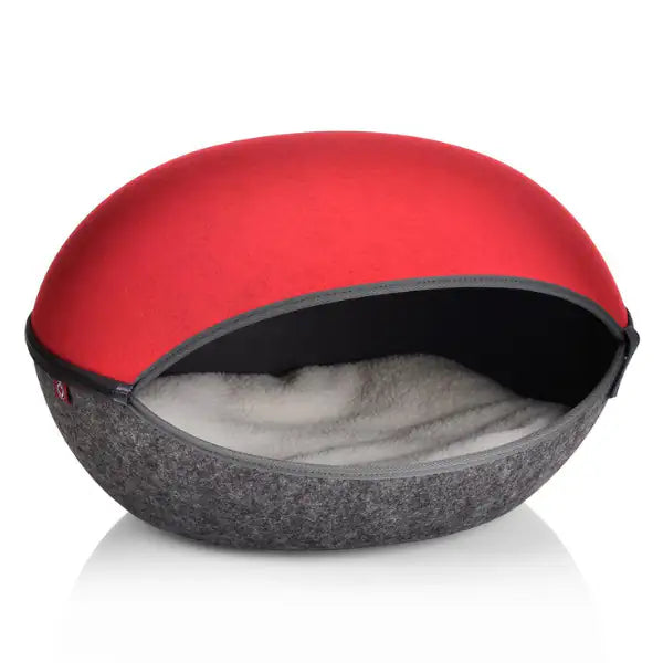 Cuccia per gatti Nicchia in felcro, con cuscino double face Canadian Cat  Rosso bauzaarit.myshopify.com
