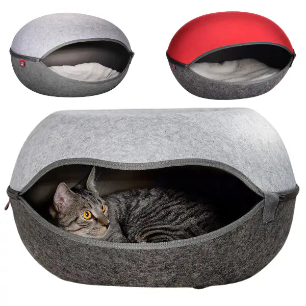 Cuccia per gatti Nicchia in felcro, con cuscino double face Canadian Cat   bauzaarit.myshopify.com