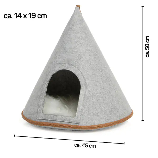 Cuccia per gatti in felcro Tenda Cone CanadianCat   bauzaarit.myshopify.com