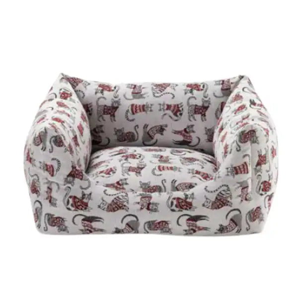Cuccia per gatti quadrata Rodi Romeo con cuscino estraibile Leopet  50 x 50 x 20 cm bauzaarit.myshopify.com