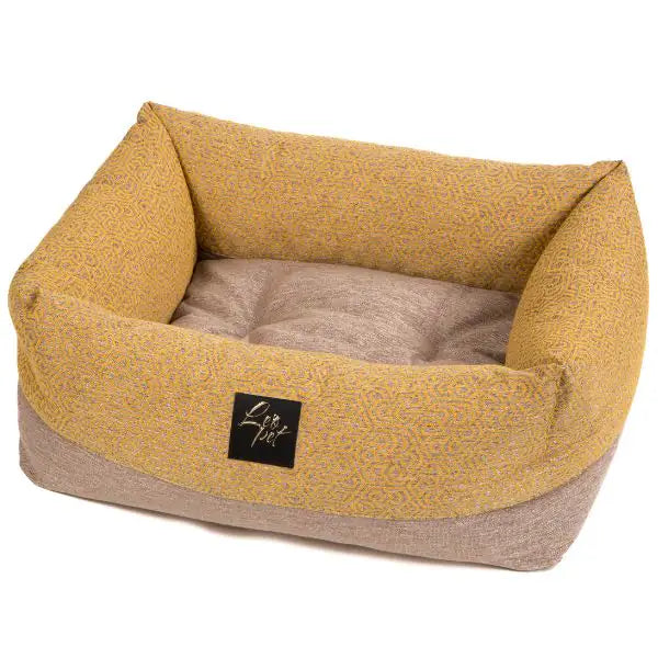Cuccia rettangolare Elba Gold Hexagon Range Premium Leopet   bauzaarit.myshopify.com
