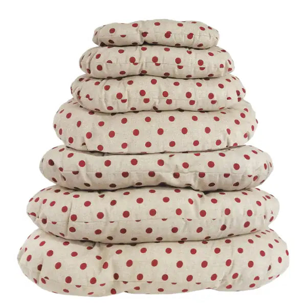 Cuscino ovale con impunture Pois Nasonero   bauzaarit.myshopify.com