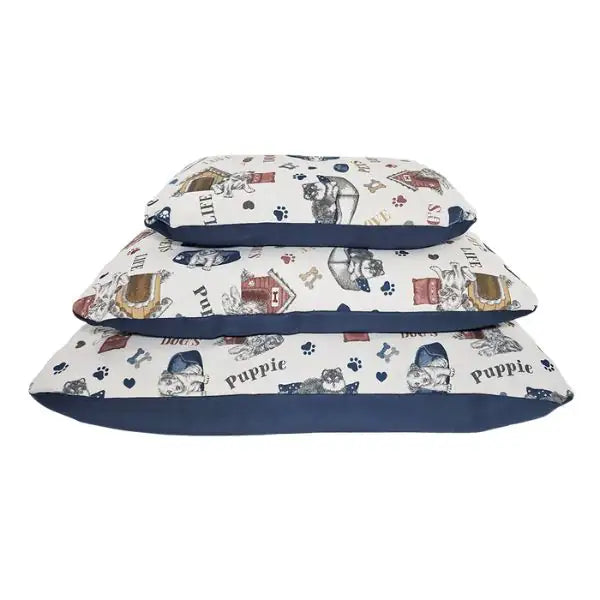 Cuscino sfoderabile rettangolare con impunture Puppy Life Nasonero   bauzaarit.myshopify.com