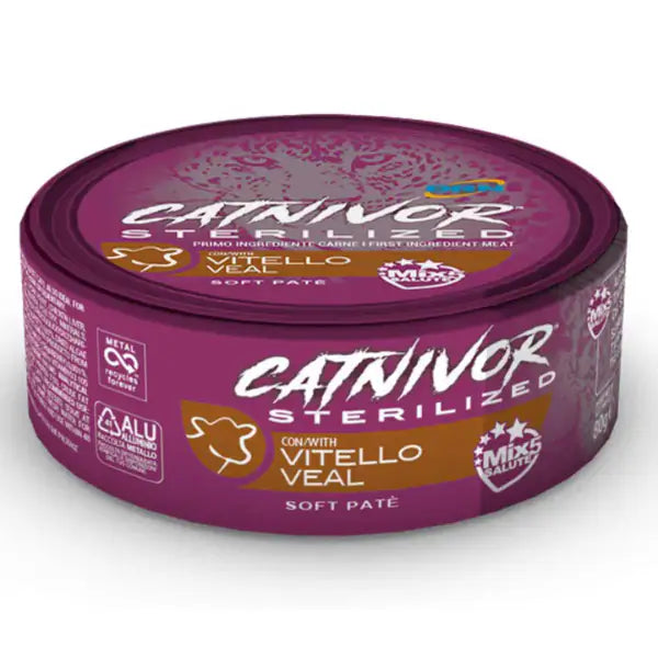 DRN Catnivor Sterilizzati Patè 80 gr  Vitello bauzaarit.myshopify.com