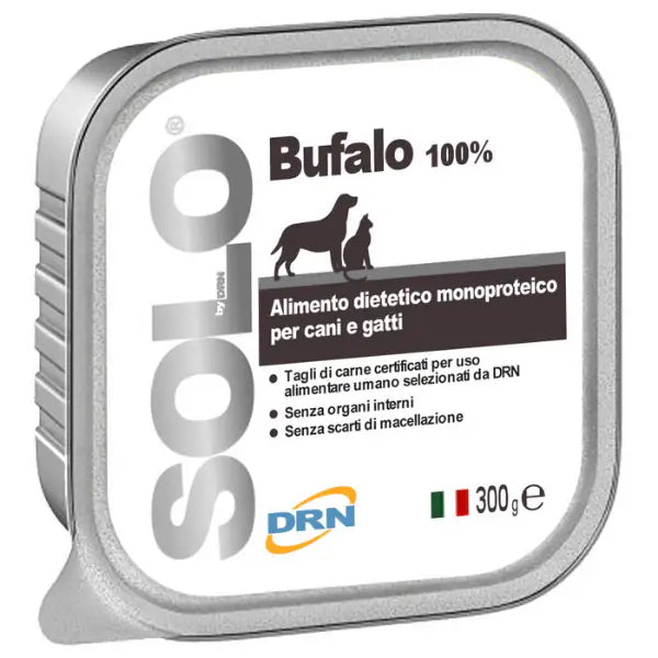 DRN Solo alimento monoproteico cane e gatto 300 gr  Bufalo bauzaarit.myshopify.com