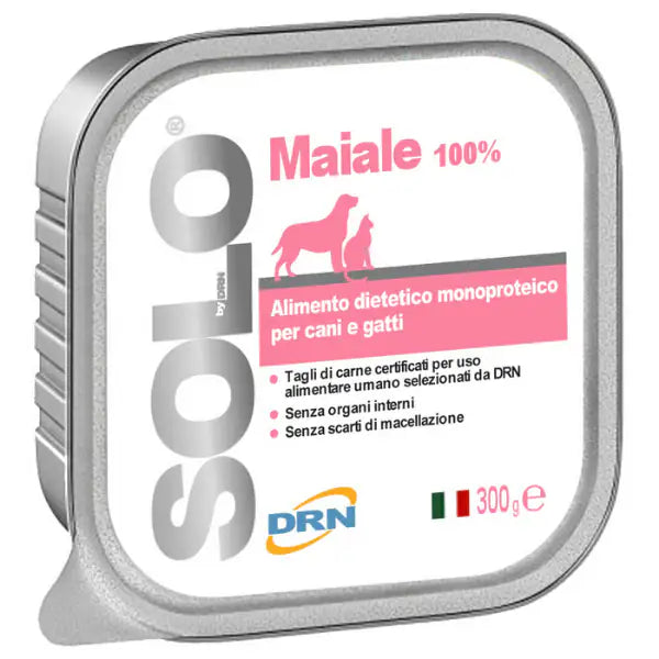 DRN Solo alimento monoproteico cane e gatto 300 gr  Maiale bauzaarit.myshopify.com