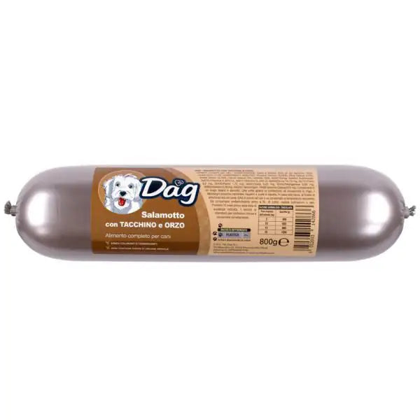 Dag Dog Adult All Breeds Salamotto alimento umido 800 gr  Tacchino e orzo bauzaarit.myshopify.com