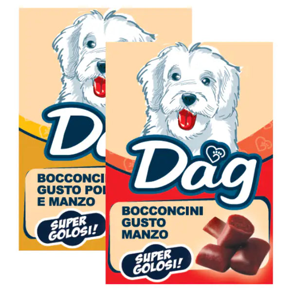 Dag Dog Adult All Breeds snack morbidi Bocconcini super golosi 50 gr   bauzaarit.myshopify.com