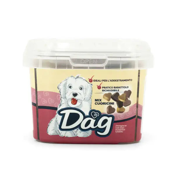 Dag Dog Adult Snack Mix Cuoricini 120 gr   bauzaarit.myshopify.com