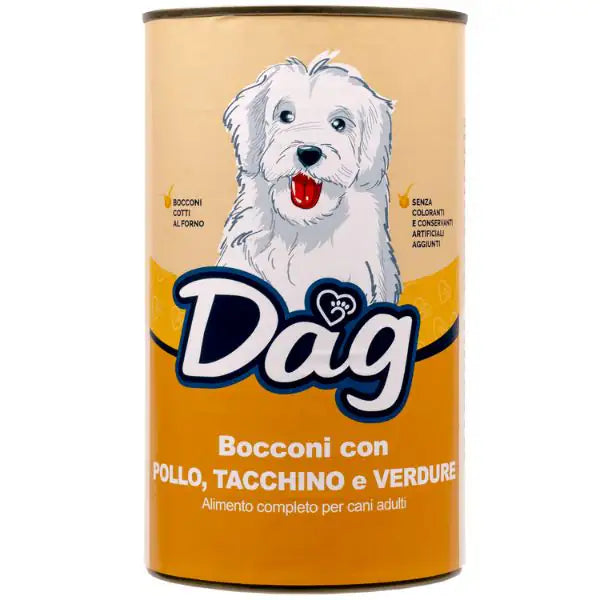 Dag Dog All Breeds Bocconi 1240 gr  Pollo e tacchino bauzaarit.myshopify.com