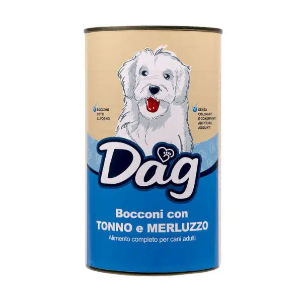 Dag Dog All Breeds Bocconi 1240 gr  Tonno e merluzzo bauzaarit.myshopify.com