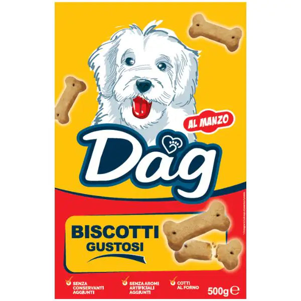 Dag Dog biscotti per cani 500 gr  Manzo bauzaarit.myshopify.com