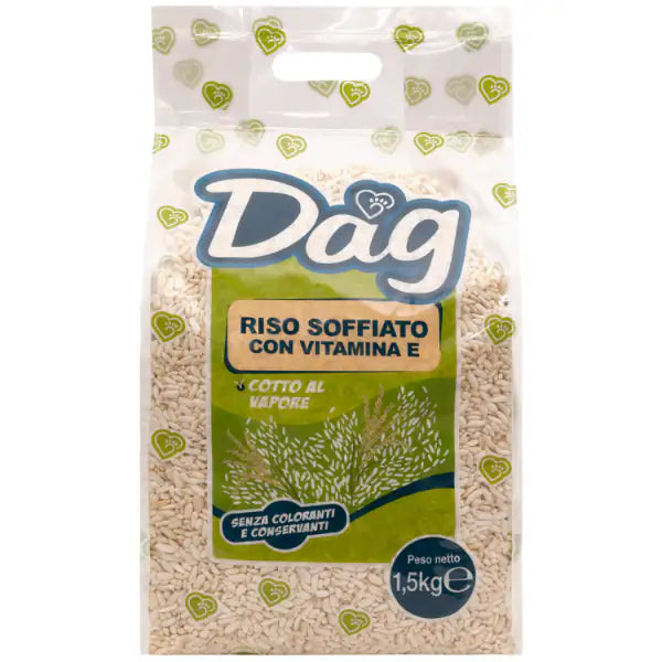 Dag Riso Soffiato con Vitamina E  1,5 kg bauzaarit.myshopify.com