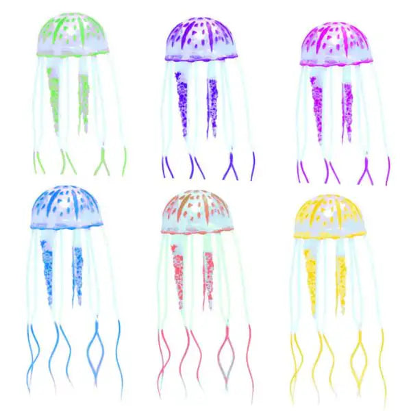 Decorazione Fluo Reef Amtra  Colori assortiti - 0,05 x 0,165 m - Jelly fish bauzaarit.myshopify.com