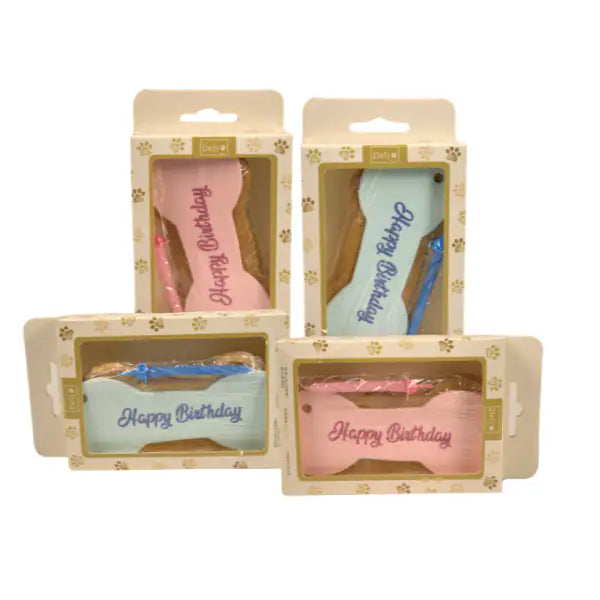 Delì Pet Torta di Compleanno Osso Happy Birthday Snack per cani 90 gr   bauzaarit.myshopify.com