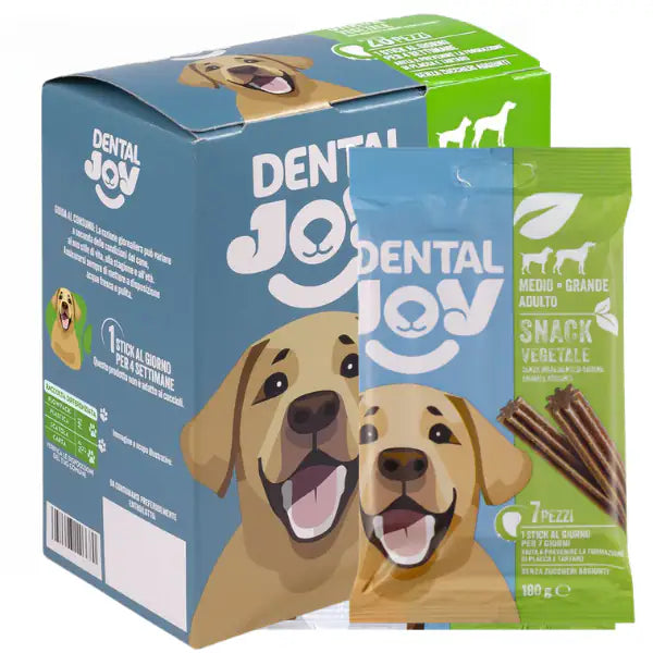 DentalJoy Dog Adult Medium/Large Snack Dentali Vegetale   bauzaarit.myshopify.com