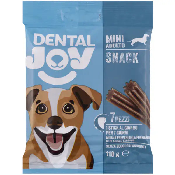 DentalJoy Dog Adult Mini Snack Dentali  Confezione da 7 pezzi bauzaarit.myshopify.com