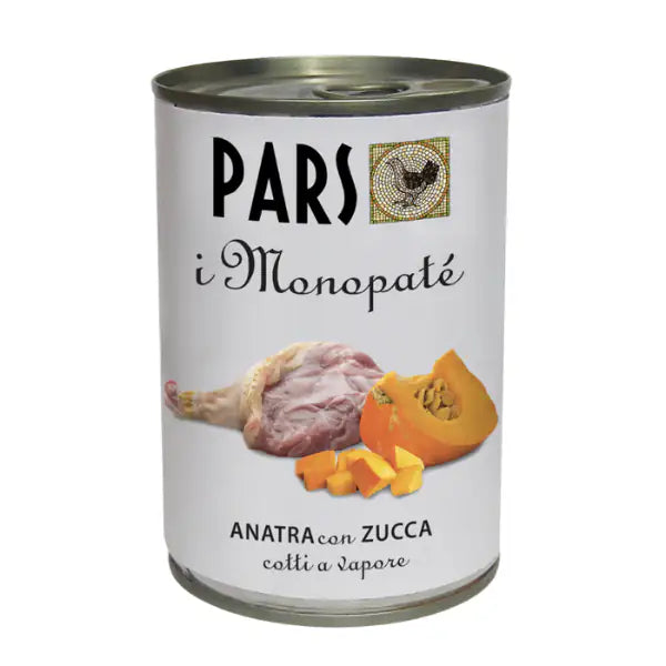 Dieta Pars MonoPatè Grain Free monoproteico 395 gr  Anatra con zucca bauzaarit.myshopify.com