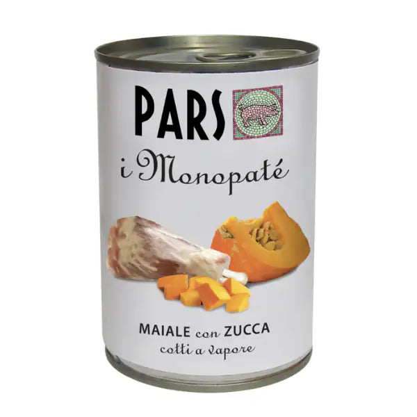 Dieta Pars MonoPatè Grain Free monoproteico 395 gr  Maiale con zucca (scadenza: 29/07/2026) bauzaarit.myshopify.com