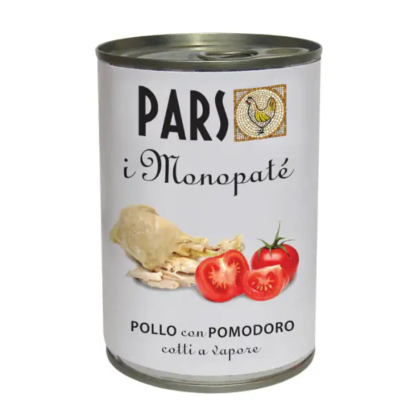 Dieta Pars MonoPatè Grain Free monoproteico 395 gr  Pollo con pomodoro bauzaarit.myshopify.com