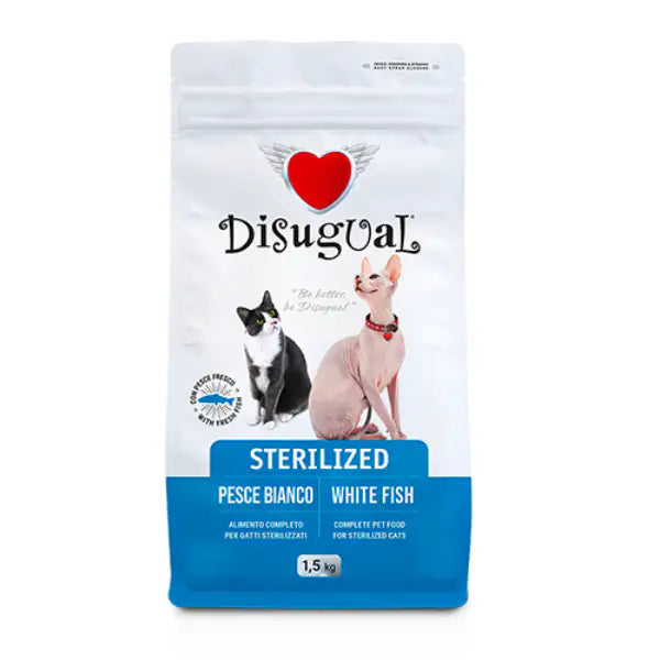 Disugual Cat Sterilised Pesce bianco  1,5 kg (scadenza: 03/06/2026) bauzaarit.myshopify.com