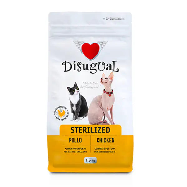 Disugual Cat Sterilised Pollo  1,5 kg bauzaarit.myshopify.com