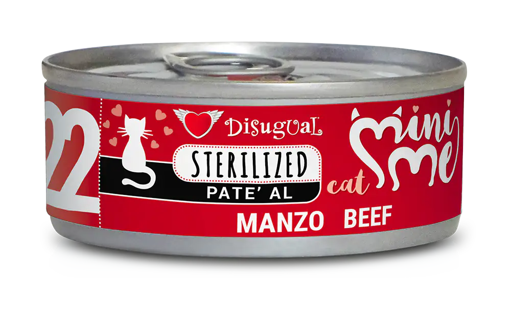 Disugual Mini Me Cat Sterilized Patè 85 gr  Manzo bauzaarit.myshopify.com