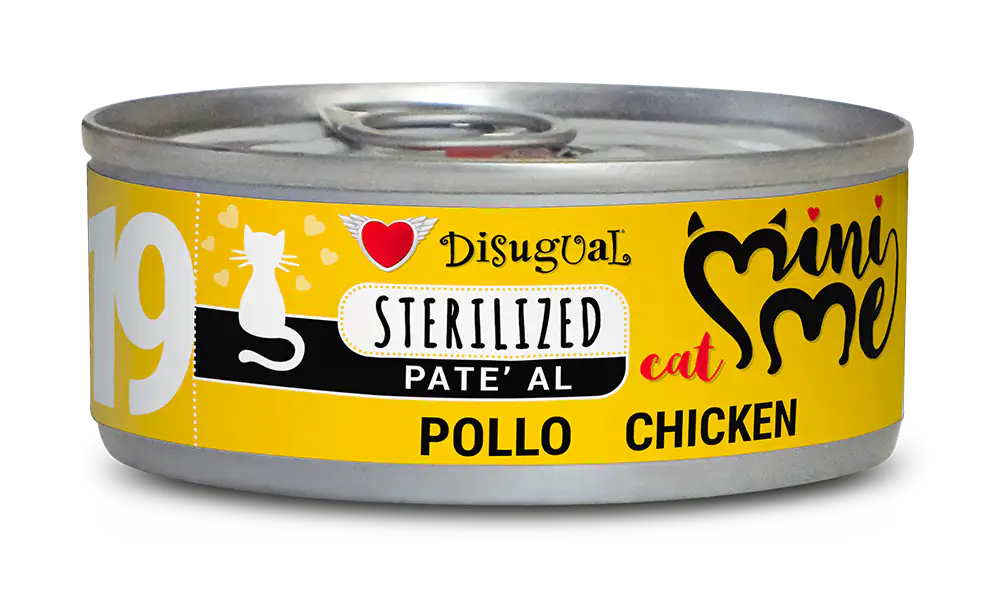 Disugual Mini Me Cat Sterilized Patè 85 gr  Pollo bauzaarit.myshopify.com