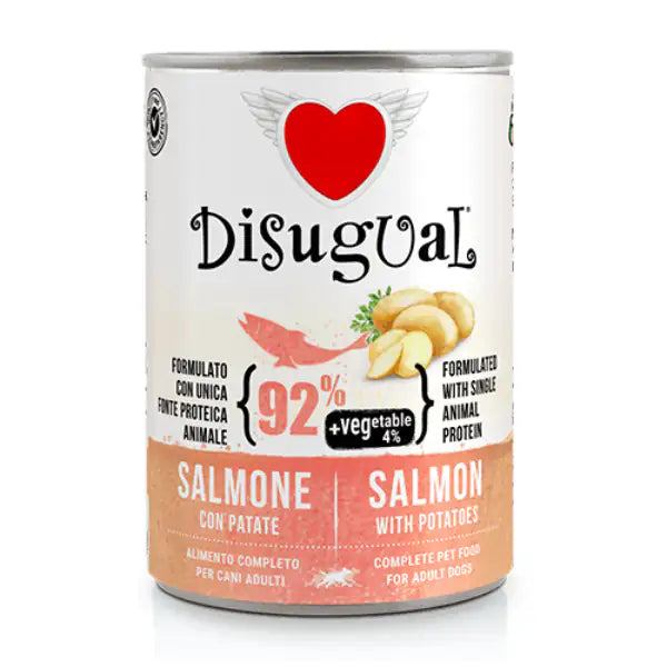 Disugual MonoProtein Adult Vegetable Patè Grain Free 400 gr  Salmone e patate bauzaarit.myshopify.com