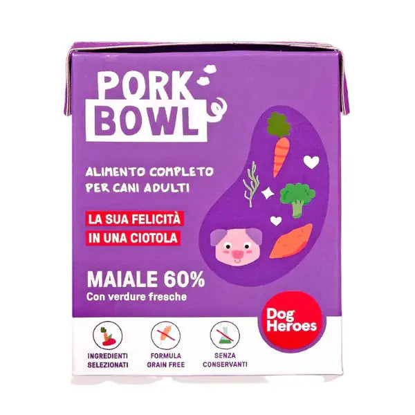 Dog Heroes Adult All Breeds Bowl Monoproteico Grain Free 390 gr  Maiale bauzaarit.myshopify.com