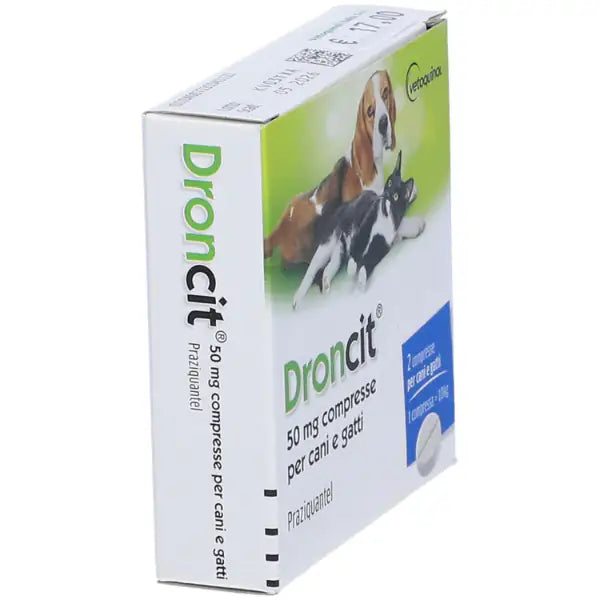 Droncit compresse antiparassitarie vermifugo cane e gatto Vetoquinol   bauzaarit.myshopify.com