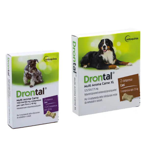 Drontal Plus Vermifugo antiparassitario aroma carne Vetoquinol   bauzaarit.myshopify.com