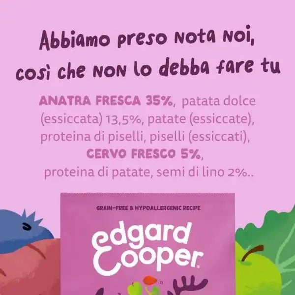 Edgard & Cooper Adult Grain Free Anatra e Cervo   bauzaarit.myshopify.com
