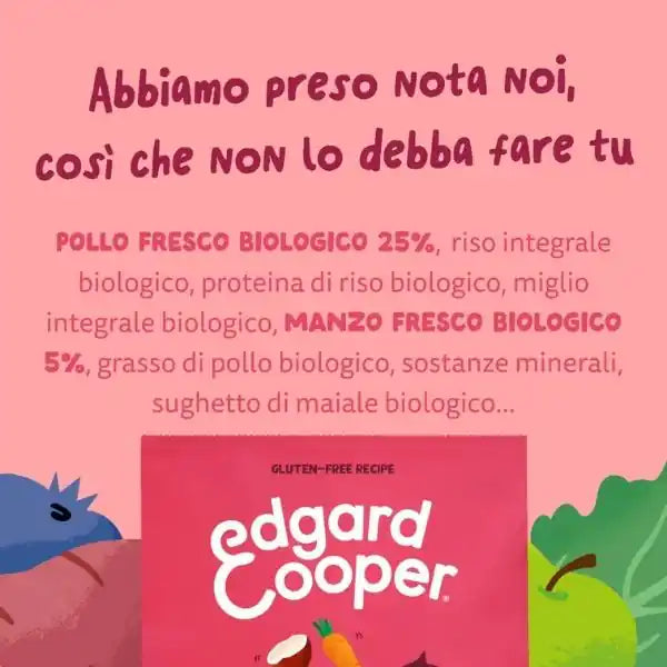 Edgard & Cooper Bio Organic Adult Manzo e Pollo   bauzaarit.myshopify.com