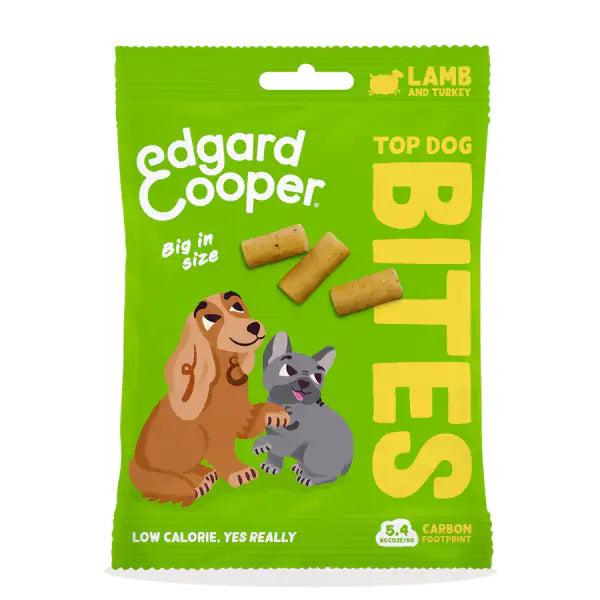Edgard & Cooper Bites snack per cani Large Breeds Low Fat Grain Free 50 gr  Agnello e Tacchino bauzaarit.myshopify.com