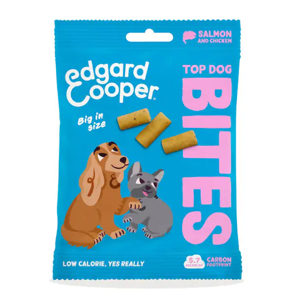 Edgard & Cooper Bites snack per cani Large Breeds Low Fat Grain Free 50 gr  Salmone e pollo bauzaarit.myshopify.com