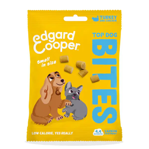 Edgard & Cooper Bites snack per cani Small Breeds Low Fat Grain Free 50 gr  Tacchino e pollo bauzaarit.myshopify.com