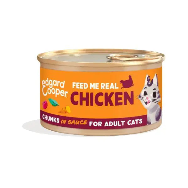 Edgard & Cooper Cat Adult Bocconcini in salsa Grain Free 85 gr  Pollo bauzaarit.myshopify.com