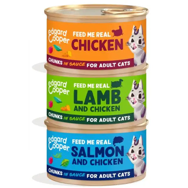 Edgard & Cooper Cat Adult Bocconcini in salsa Grain Free 85 gr   bauzaarit.myshopify.com