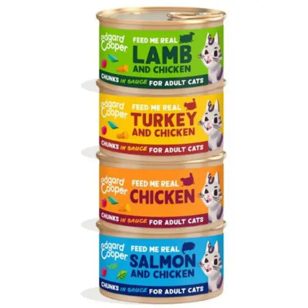 Edgard & Cooper Cat Adult Bocconcini in salsa Grain Free Multipack 24x85 gr   bauzaarit.myshopify.com