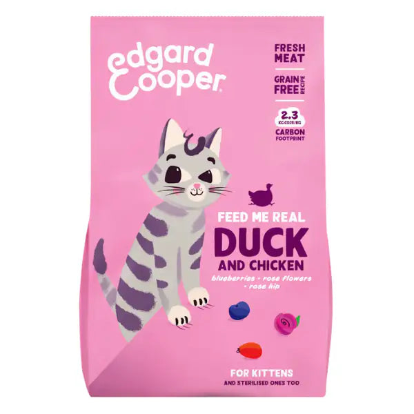 Edgard & Cooper Cat Kitten Grain Free Anatra e pollo  325 gr bauzaarit.myshopify.com